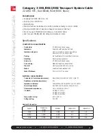 Предварительный просмотр 3 страницы ADC Transport System Cable DS1C Specification Sheet