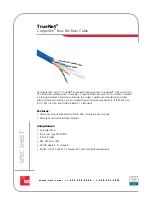 Preview for 1 page of ADC TrueNet Four-Pair Riser Cable Specifications