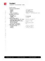 Preview for 2 page of ADC TrueNet Four-Pair Riser Cable Specifications