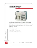 Предварительный просмотр 1 страницы ADC UltraWave Micro BTS Specification Sheet