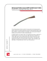 ADC UTP Switchboard Cable Specification Sheet preview