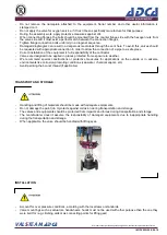 Предварительный просмотр 2 страницы ADCA ADCATROL PV25 Installation And Maintenance Instructions Manual