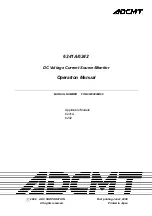 ADCMT 6241A Operation Manual preview