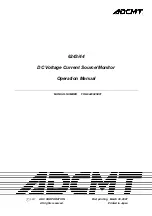 ADCMT 6243 Operation Manual preview