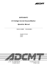 ADCMT 6247C Operation Manual preview