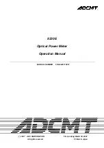 Preview for 1 page of ADCMT 8230E Operation Manual