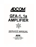 Preview for 1 page of Adcom GFA-1 Service Manual