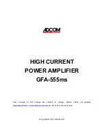 Adcom GFA-555MS Operating Instructions Manual preview