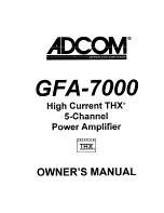 Adcom GFA-7000 Owner'S Manual preview