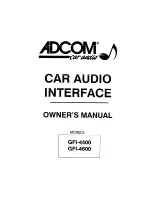 Adcom GFI-4400 Owner'S Manual preview