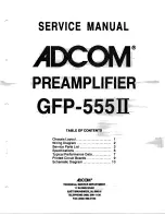 Adcom GFP-555II Service Manual preview