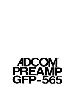 Preview for 1 page of Adcom GFP-565 Owner'S Manual