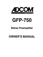 Предварительный просмотр 1 страницы Adcom GFP-750 Owner'S Manual