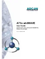 Adcon A73 addWAVE Series User Manual preview