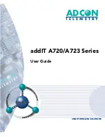 Preview for 1 page of Adcon addIT A720 Series User Manual