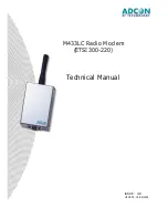 Adcon M433LC Technical Manual preview