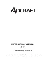 Preview for 1 page of Adcraft COT-21 Instruction Manual