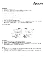 Preview for 2 page of Adcraft COT-21 Instruction Manual