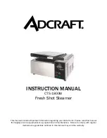 Preview for 1 page of Adcraft CTS-1800W Instruction Manual