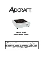 Adcraft IND-C208V Manual preview