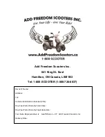 Preview for 2 page of Add Freedom Scooters Foxx ES008 J-4 Operation Manual