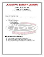 ADD 2007-2014 Jeep JK venom Installation Instructions preview