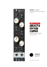 ADDAC System ADDAC714 VINTAGE CLIP User Manual preview