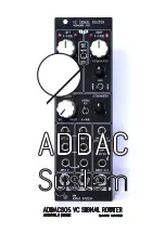 ADDAC System ADDAC805 Assembly Manual preview