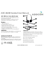 ADDCOM ADD-30USB User Manual preview