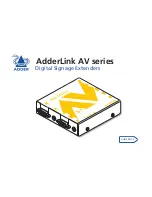 ADDER AdderLink AV series User Manual preview