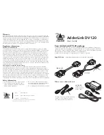 ADDER AdderLink DV120 User Manual preview