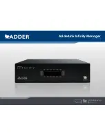 Предварительный просмотр 1 страницы ADDER AdderLink Infinity Manager User Manual