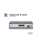 Preview for 1 page of ADDER AdderLink IP Gold User Manual