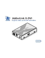 ADDER AdderLink X-DVI Manual предпросмотр