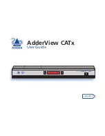 Preview for 1 page of ADDER AdderView CATx AVX4016 User Manual