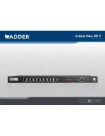 ADDER AdderView DDX User Manual preview