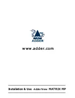 Preview for 80 page of ADDER AdderView Matrix AVM208MP Installation And Use Manual