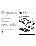 Предварительный просмотр 1 страницы ADDER AdderView Omega Quick Start