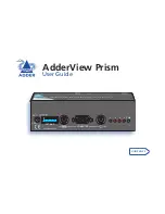 Предварительный просмотр 1 страницы ADDER AdderView Prism User Manual