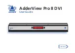 Предварительный просмотр 1 страницы ADDER AdderView Pro 8 DVI User Manual