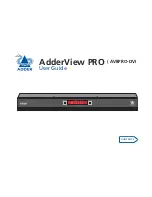 ADDER AdderView Pro AV8PRO-DVI User Manual предпросмотр