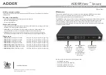 ADDER ADDERView Secure AVS 2114 Quick Start предпросмотр