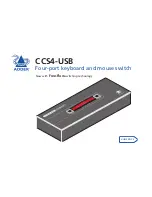 ADDER CCS4-USB Manual preview