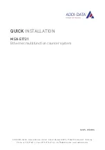 Addi-Data MSX-E1721 Quick Installation preview