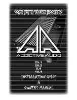 Предварительный просмотр 17 страницы Addictive audio 100.1D Installation Manual & Owner'S Manual