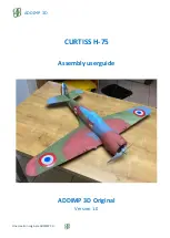 ADDIMP 3D CURTISS H-75 Assembly & User'S Manual preview