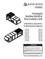 Addison PR 036 Series Installation, Operation And Maintenance Manual preview