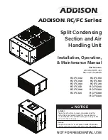 Addison RC/FC Series Installation Operation & Maintenance preview