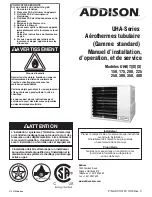 Preview for 3 page of Addison UHAS 150 Installation, Operation & Service Manual