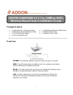 ADDON GWAR3000 Quick Installation Manual предпросмотр